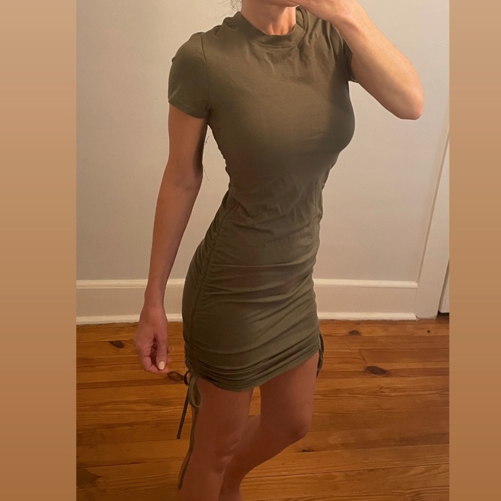 Ruched Bodycon Mini Dress